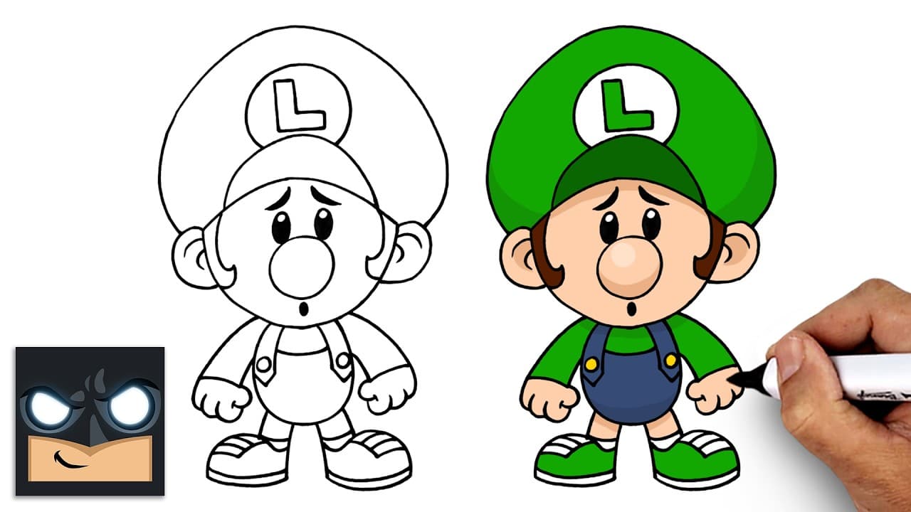 Preview of How to Draw Baby Luigi | Super Mario