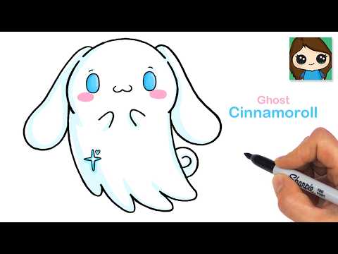 Preview of How to Draw Cinnamoroll Ghost 👻 Sanrio Cute Halloween Art
