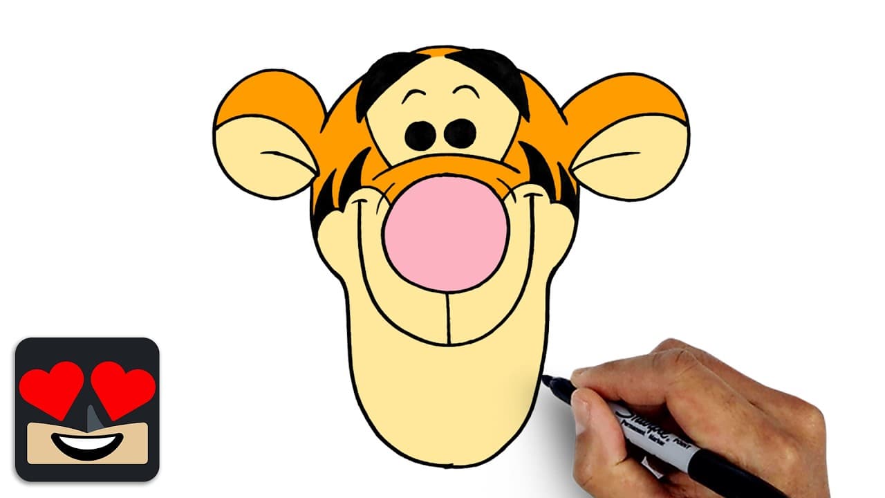 Preview of How To Draw Tigger the Tiger | Winnie the Pooh