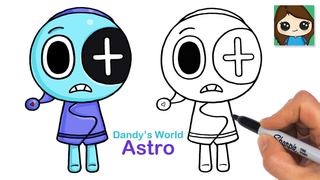Preview of How to Draw Astro | Dandy's World