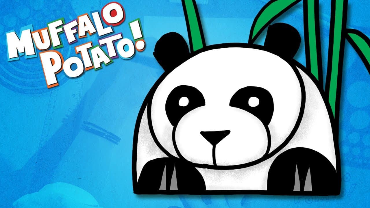 Preview of How to Draw A PANDA Using Letters and Numbers with Muffalo Potato