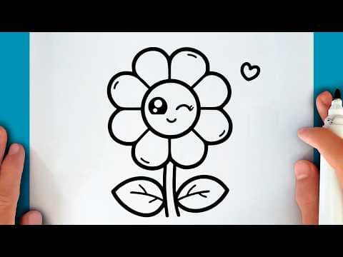 Preview of How to draw a CUTE FLOWER