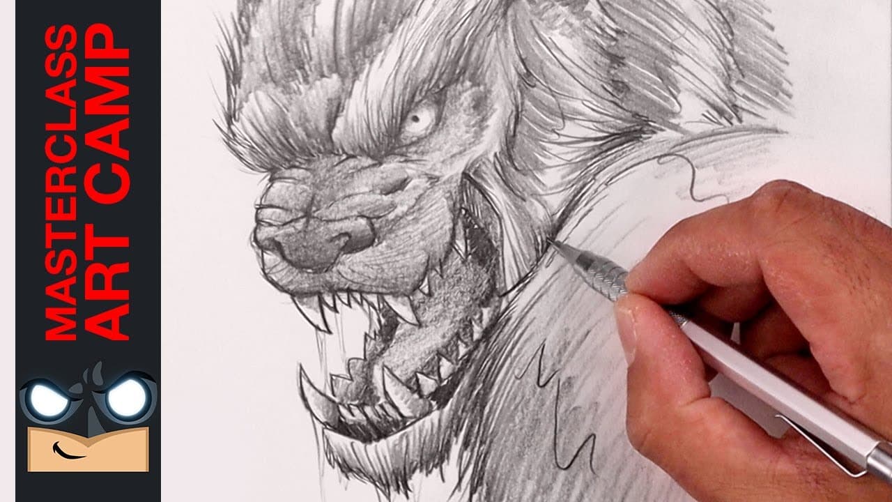 Preview of How To Draw a Werewolf | ART CAMP EP.4