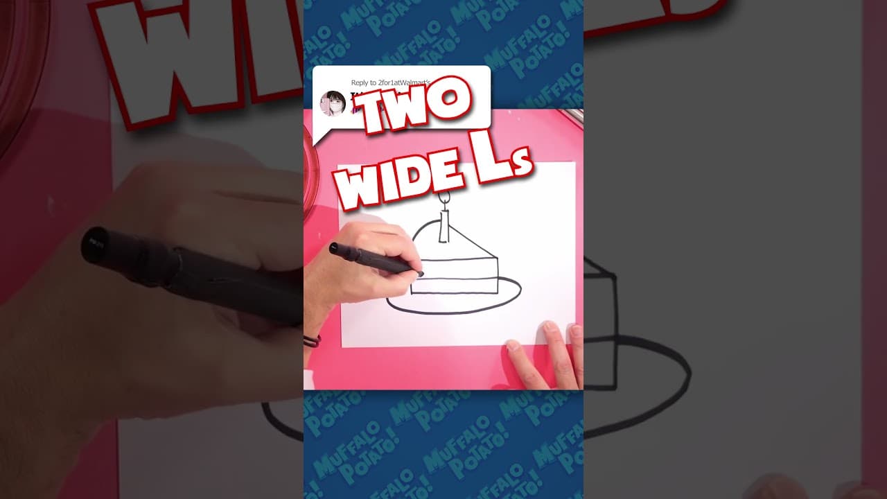 Preview of How to Draw A Birthday Cake  #howtodraweasy #birthdaycake