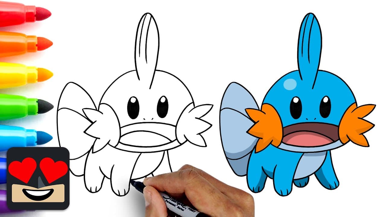 Preview of How To Draw Mudkip | Pokemon