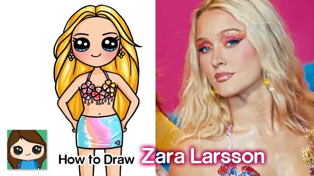 Preview of How to Draw Zara Larsson | Cute Girl Character Drawing