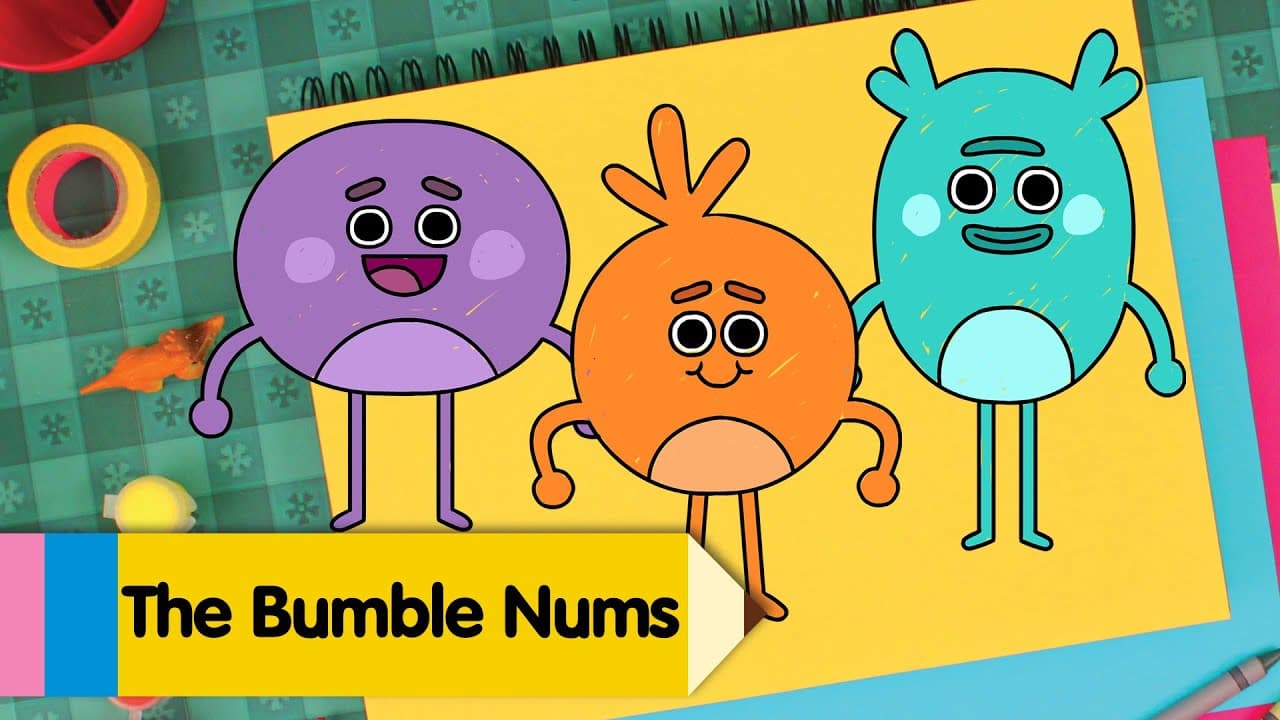 Preview of How to draw Humble, Stumble, and Grumble from The Bumble Nums!