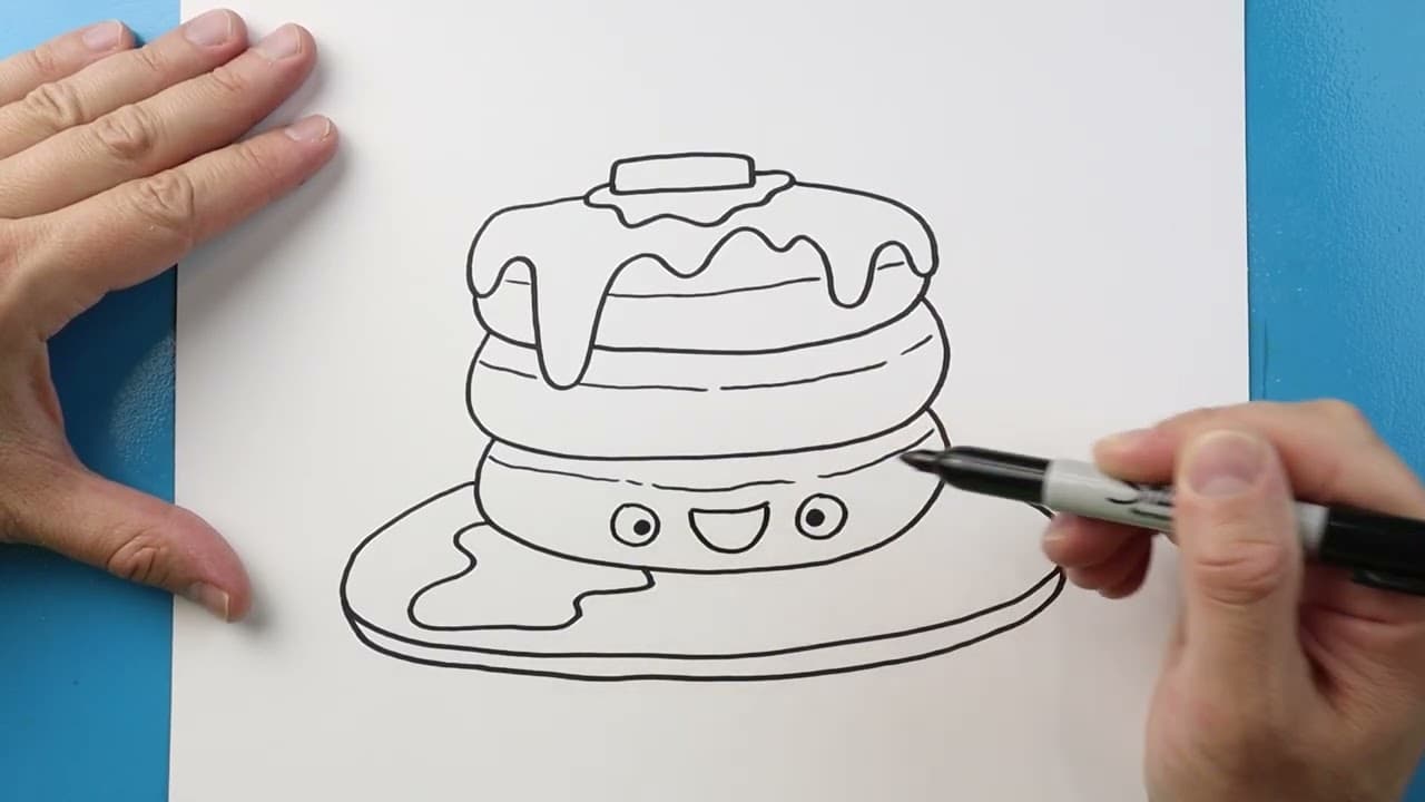 Preview of How to Draw Cartoon Pancakes