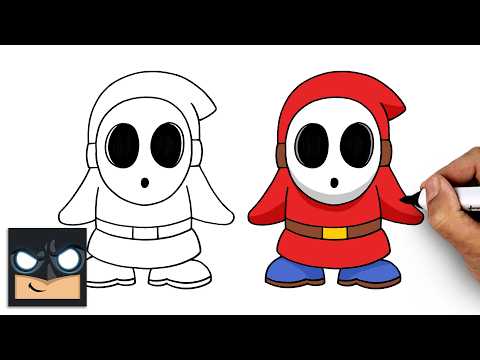 Preview of How to Draw Shy Guy | Super Mario