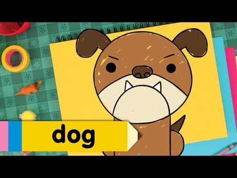 Preview of Learn How To Draw A Dog | Easy Drawing Lesson for Kids | Step By Step