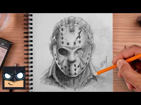 Preview of How to Draw Jason Voorhees | Sketch Sunday