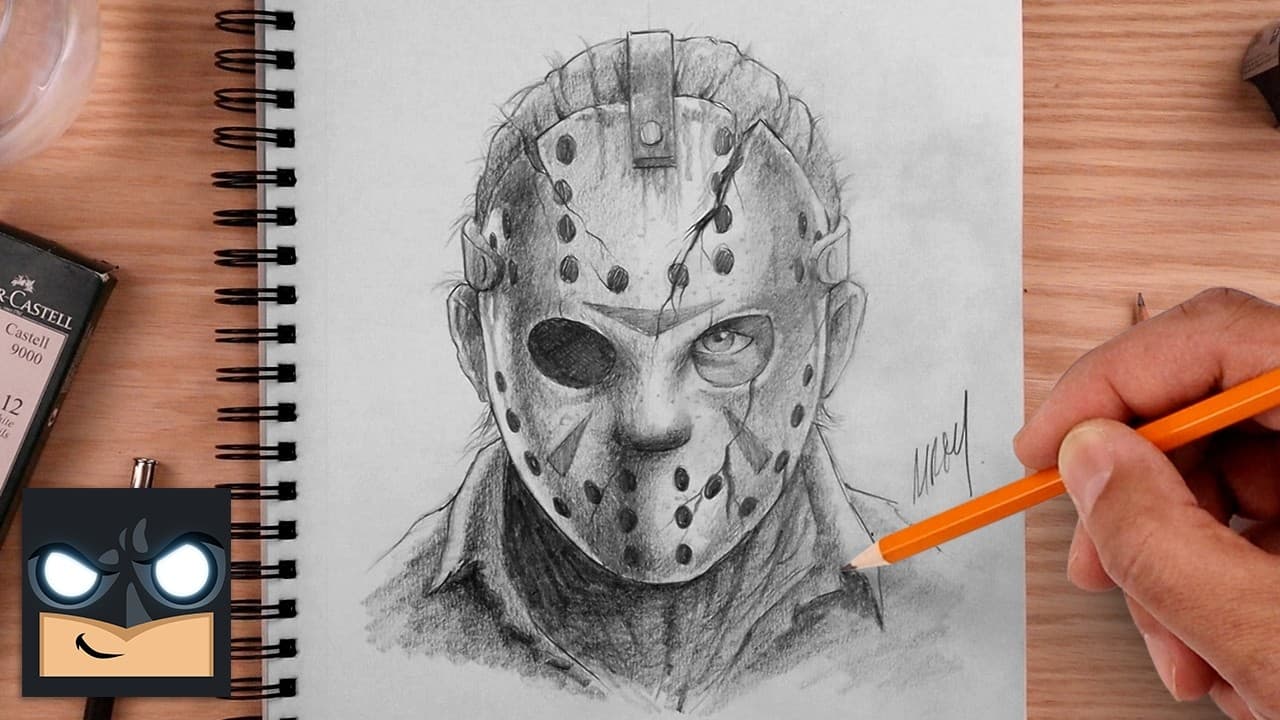 Preview of How to Draw Jason Voorhees | Sketch Sunday