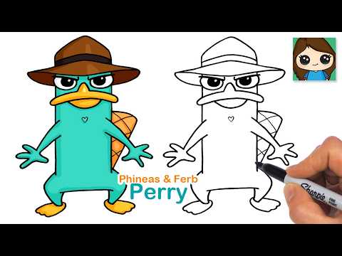 Preview of How to Draw Perry the Platypus | Phineas and Ferb Agent P