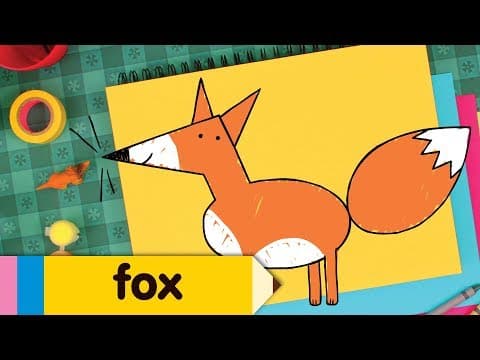 Preview of How To Draw A Fox | Simple Drawing Lesson For Kids | Step By Step