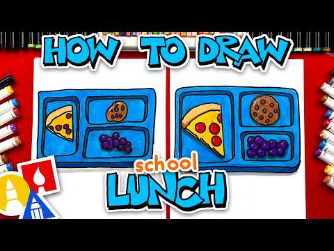Preview of How To Draw School Lunch