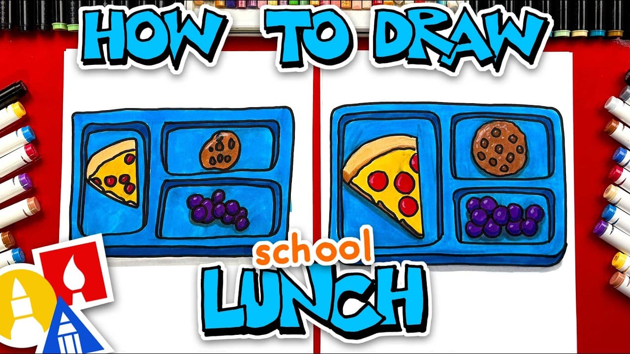 Preview of How To Draw School Lunch