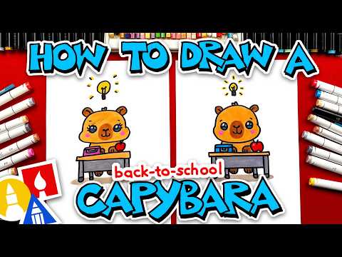 Preview of How To Draw Back-To-School Capybara Bean