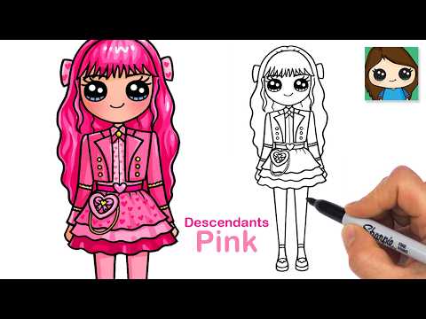 Preview of How to Draw Pink Hearts | Disney Descendants Wicked Wonderland