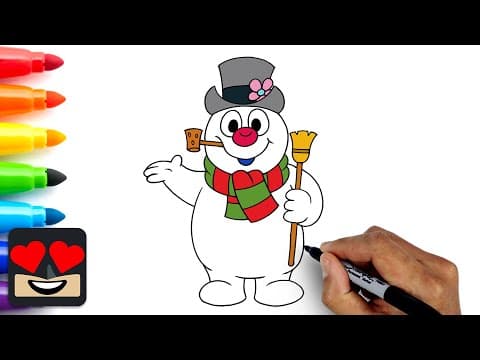 Preview of How To Draw Frosty the Snowman
