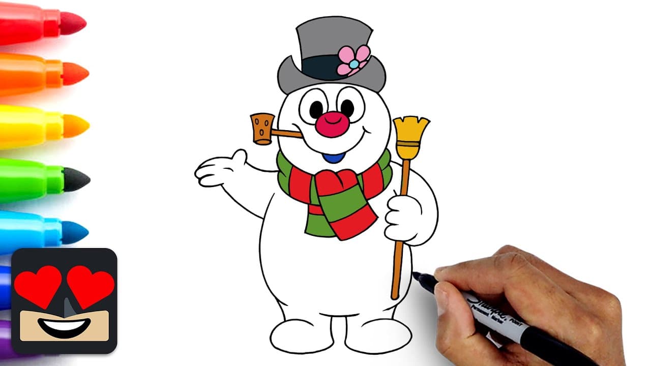 Preview of How To Draw Frosty the Snowman