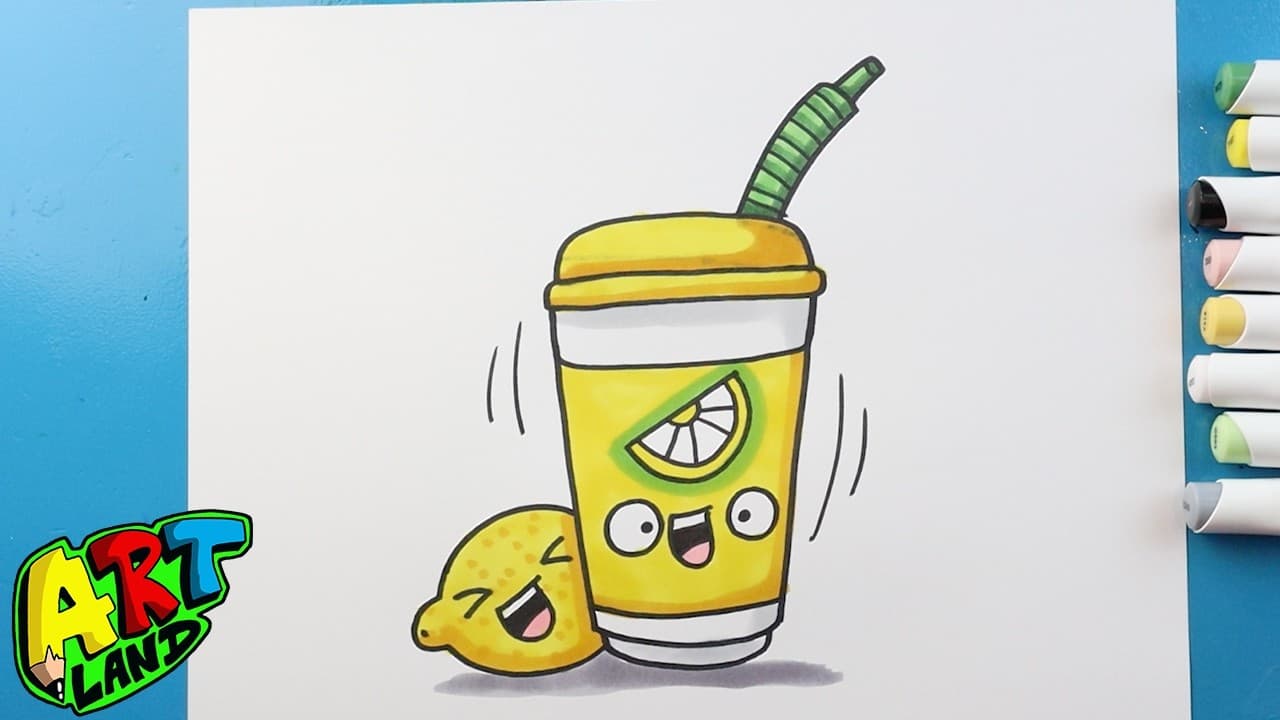 Preview of How to Draw a Lemon Shake Up