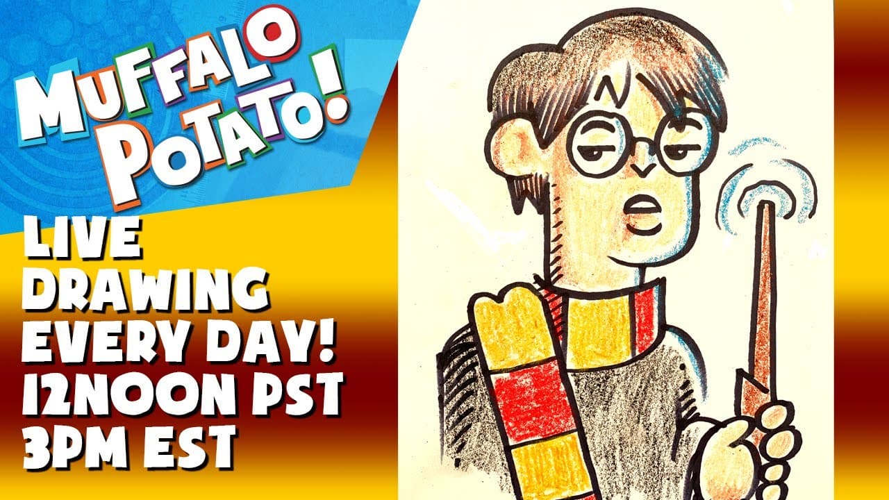 Preview of How To Draw HARRY POTTER with MUFFALO POTATO