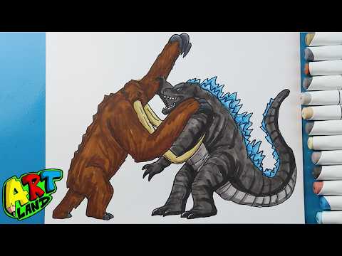 Preview of How to Draw Godzilla vs Behemoth