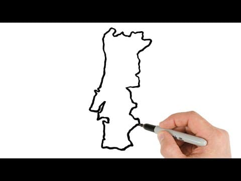 Preview of How to Draw Portugal Map Easy | Country Maps Drawing
