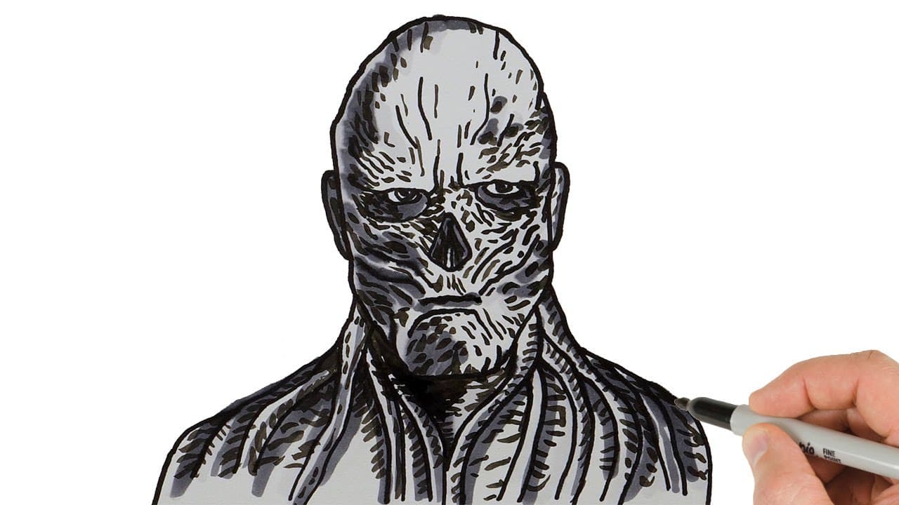 Preview of How to Draw Vecna | Stranger Things | Step-by-Step Art Tutorial!