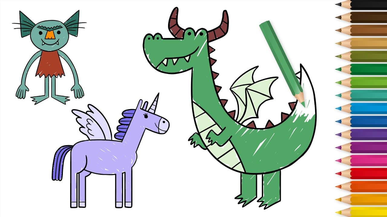 Preview of How To Draw Fantastic Creatures! | Drawing Lessons for Children
