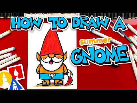 Preview of How To Draw A Funny Summer Gnome