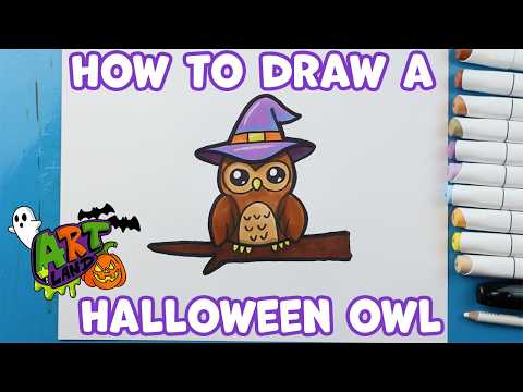 Preview of How to Draw a Halloween Owl