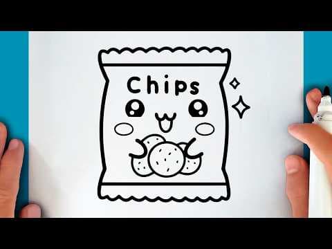 Preview of How to draw a CUTE BAG OF CHIPS