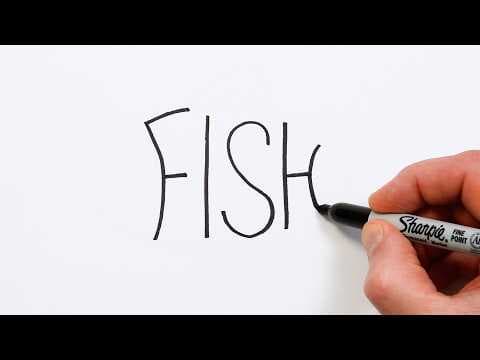 Preview of How to Draw a Fish from the Word π Super Easy Step-by-Step Tutorial!