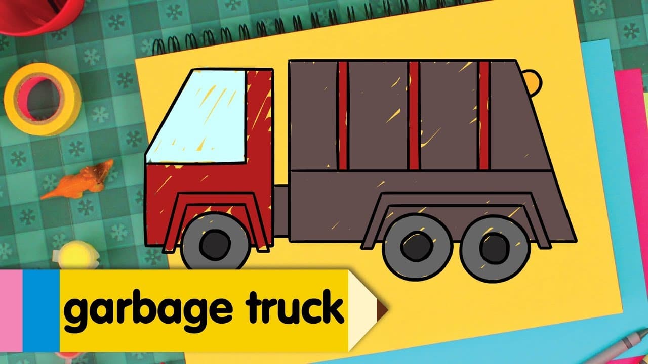 Preview of How To Draw a Garbage Truck | Drawing Lessons for Kids