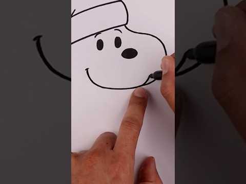 Preview of How to draw Christmas Snoopy | Step by Step #shorts