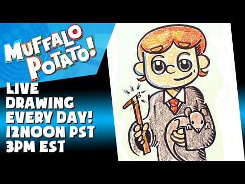 Preview of How To Draw RON WEASLEY from HARRY POTTER with MUFFALO POTATO