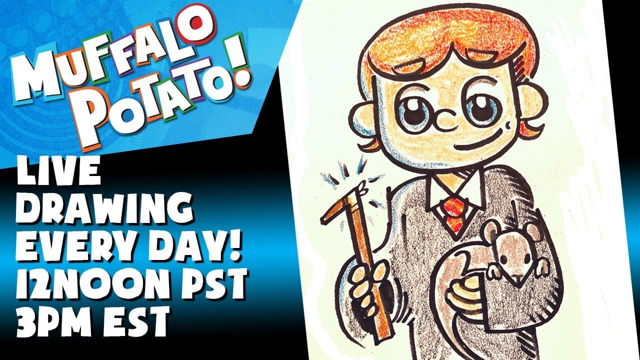 Preview of How To Draw RON WEASLEY from HARRY POTTER with MUFFALO POTATO