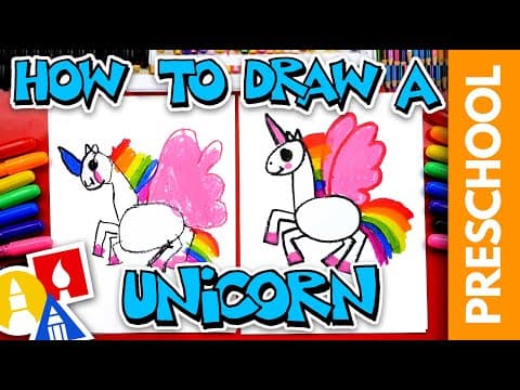Preview of How To Draw A Unicorn - Preschool