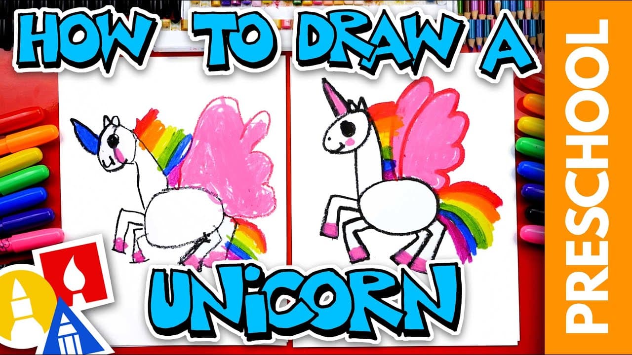 Preview of How To Draw A Unicorn - Preschool