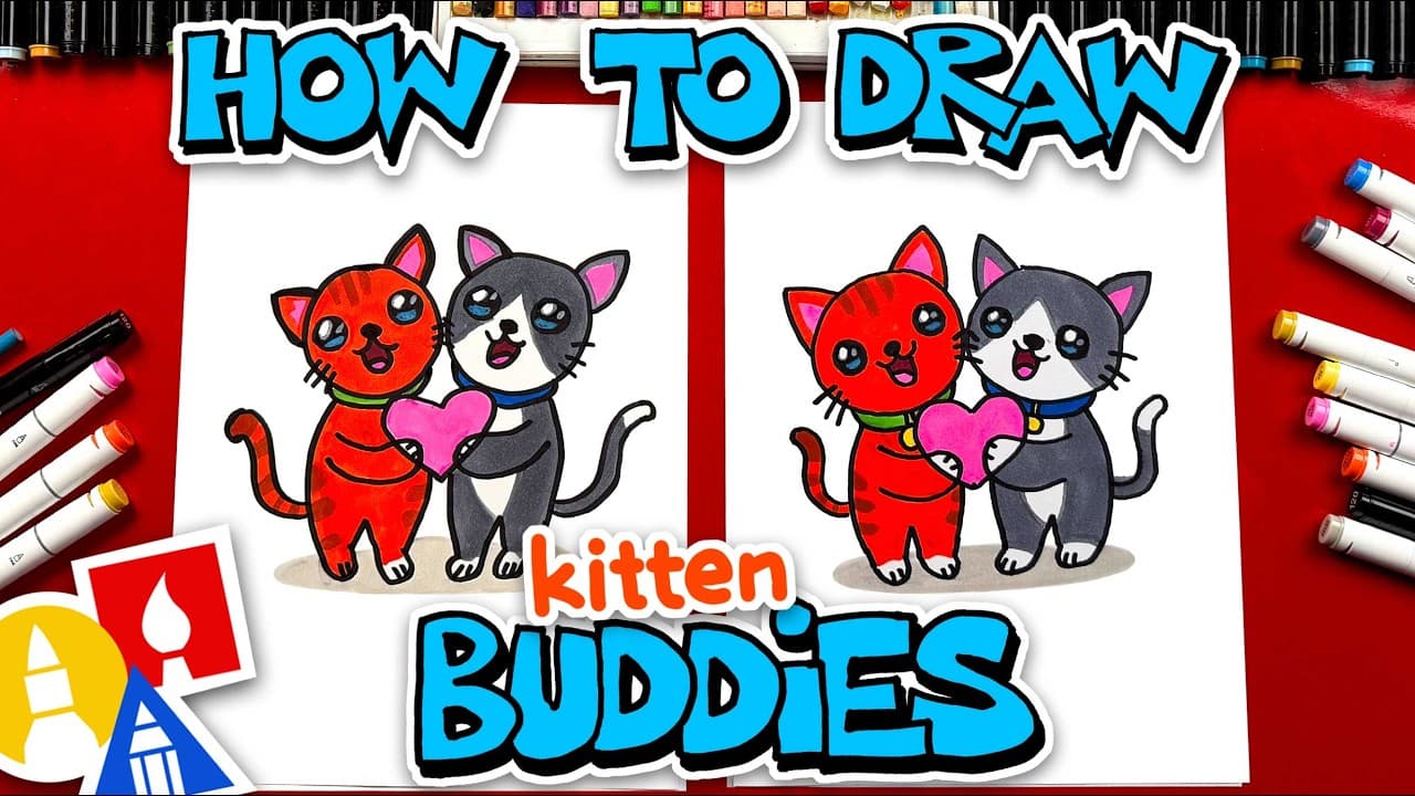 Preview of How To Draw Kitten Buddies