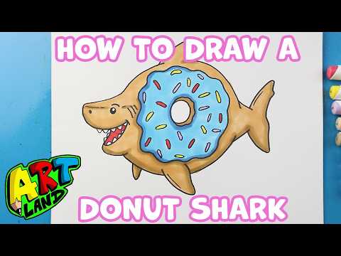 Preview of How to Draw a Donut Shark