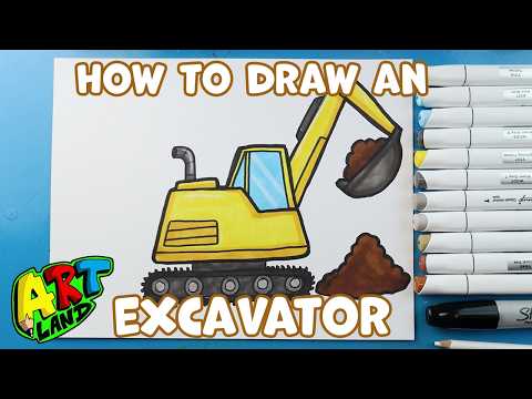 Preview of How to Draw an Excavator