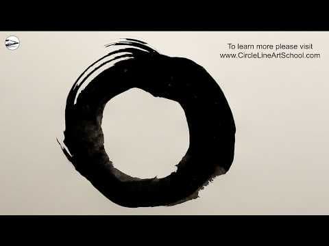 Preview of How to Draw an Enso Circle in One Gesture | Circle Line Art School