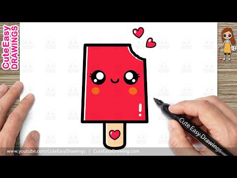 Preview of How to Draw an Ice Cream Easy | Drawing & Coloring for Kids & Toddlers!