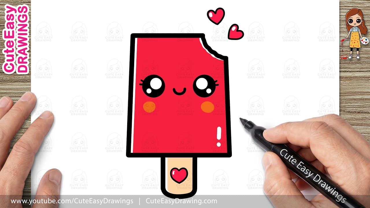 Preview of How to Draw an Ice Cream Easy | Drawing & Coloring for Kids & Toddlers!