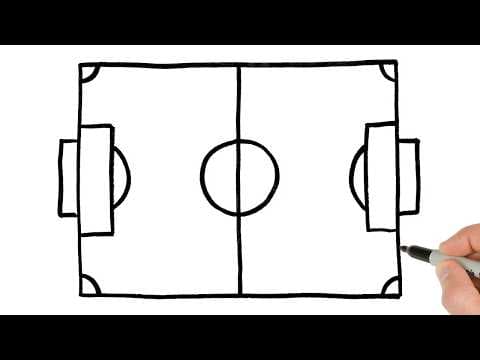 Preview of How to Draw a Soccer Field | Step-by-Step Tutorial!