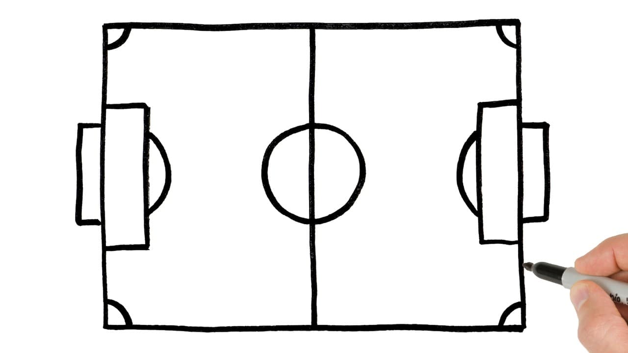 Preview of How to Draw a Soccer Field | Step-by-Step Tutorial!