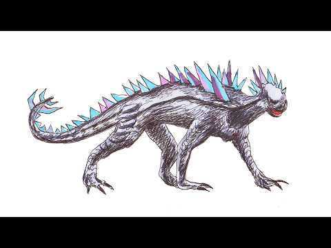 Preview of How to Draw Shimo | Godzilla | Step-by-Step Ballpoint Pen Drawing Tutorial!