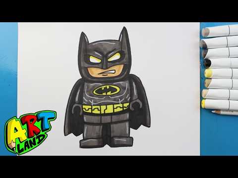 Preview of How to Draw Lego Batman